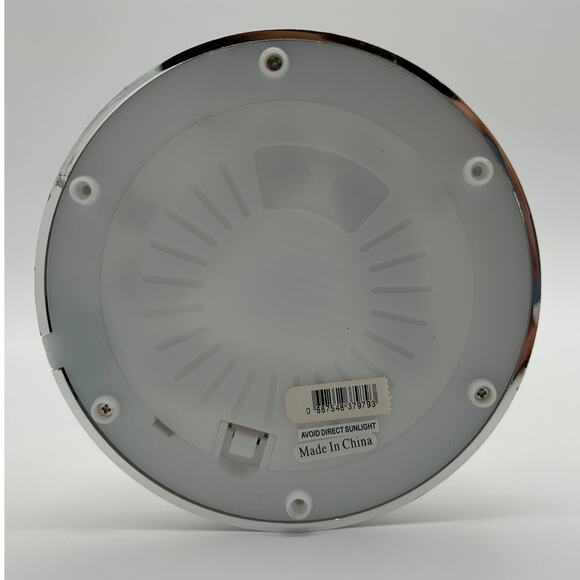 Bath & Body Works Silver Glitter 3-Wick Candle Holder Light-Up Pedestal - Picture 4 of 5